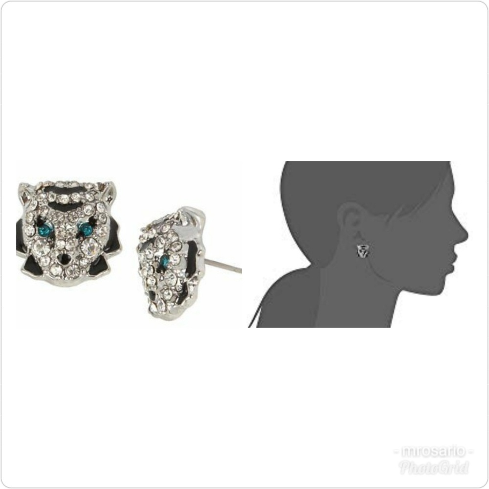 Betsey Johnson Magical Creasare Tiger Earrings